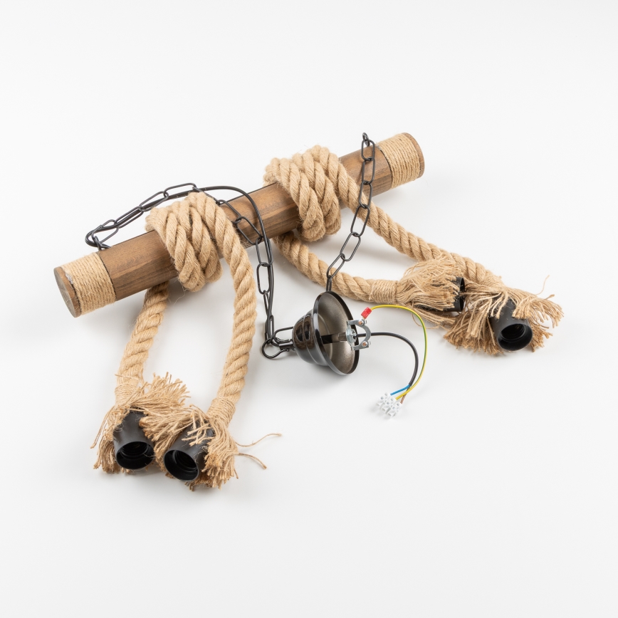 Brilagi - Κρεμαστό φωτιστικό οροφής KOS 4xE27/60W/230V οξιά