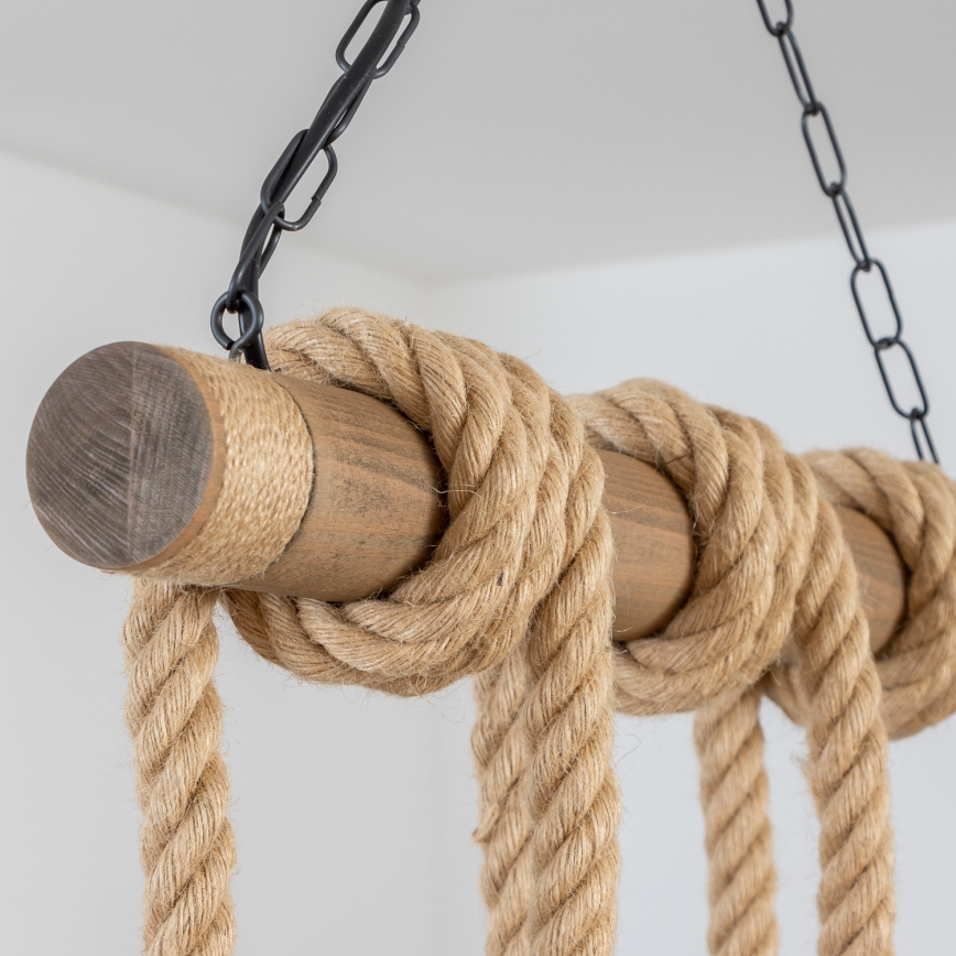 Brilagi - Κρεμαστό φωτιστικό οροφής KOS 6xE27/60W/230V οξιά