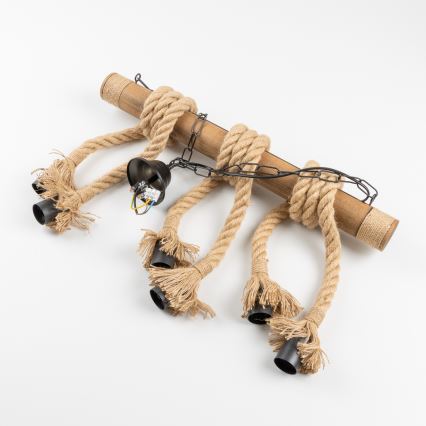 Brilagi - Κρεμαστό φωτιστικό οροφής KOS 6xE27/60W/230V οξιά