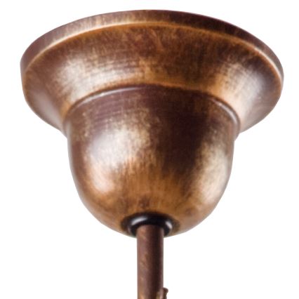 Brilagi - Κρεμαστό φωτιστικό οροφής LED ANTICO 1xE27/60W/230V μπρονζέ πατίνα