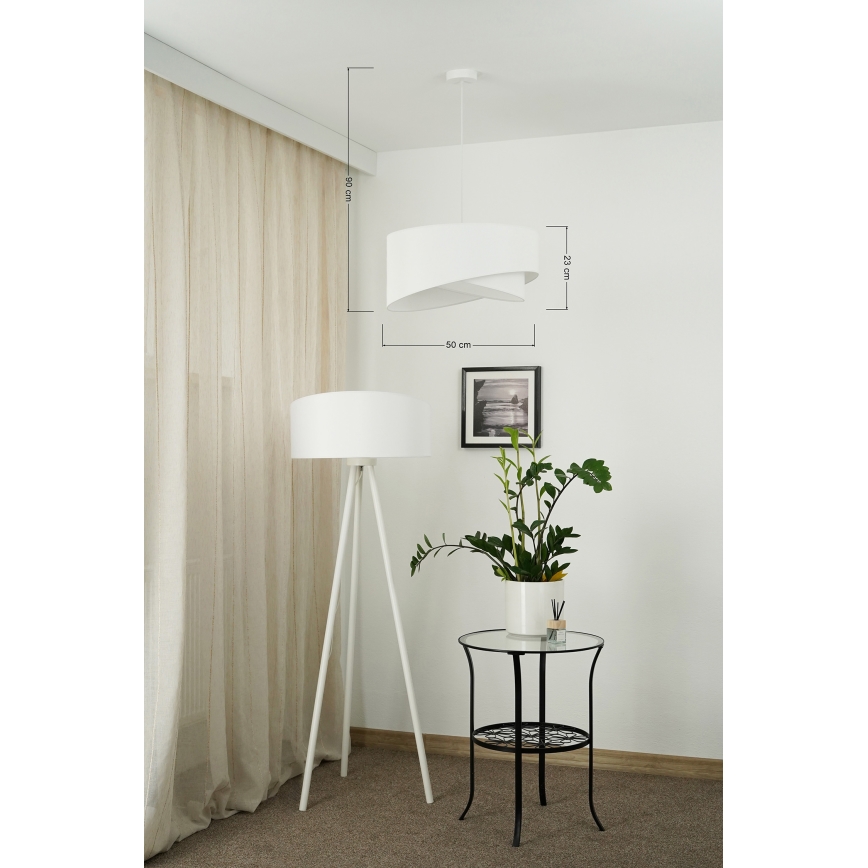 Brilagi -  Κρεμαστό φωτιστικό οροφής LED LYRA 1xE27/15W/230V λευκό