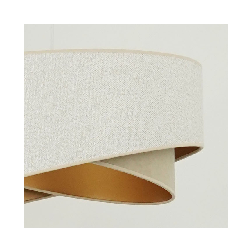 Brilagi -  Κρεμαστό φωτιστικό οροφής LED LYRA 1xE27/15W/230V λευκό/μπεζ/χρυσό