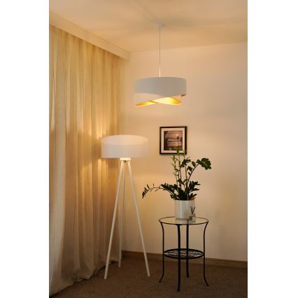 Brilagi -  Κρεμαστό φωτιστικό οροφής LED LYRA 1xE27/15W/230V λευκό/χρυσό