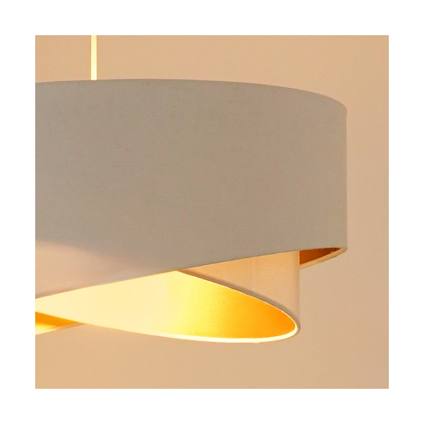 Brilagi -  Κρεμαστό φωτιστικό οροφής LED LYRA 1xE27/15W/230V λευκό/χρυσό