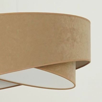 Brilagi -  Κρεμαστό φωτιστικό οροφής LED LYRA 1xE27/15W/230V καφέ/λευκό