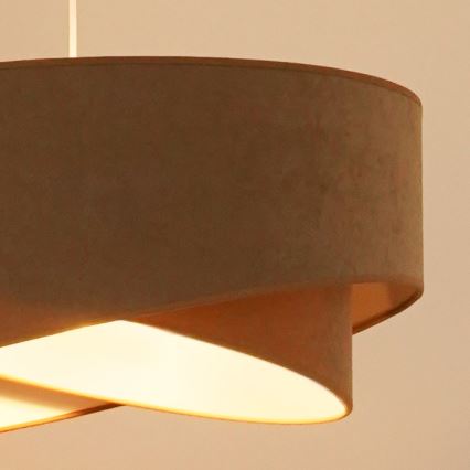 Brilagi -  Κρεμαστό φωτιστικό οροφής LED LYRA 1xE27/15W/230V καφέ/λευκό