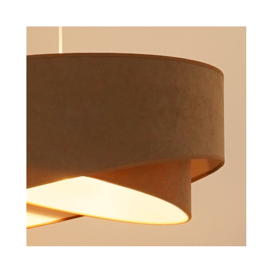 Brilagi -  Κρεμαστό φωτιστικό οροφής LED LYRA 1xE27/15W/230V καφέ/λευκό