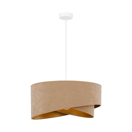 Brilagi -  Κρεμαστό φωτιστικό οροφής LED LYRA 1xE27/15W/230V καφέ/χρυσό