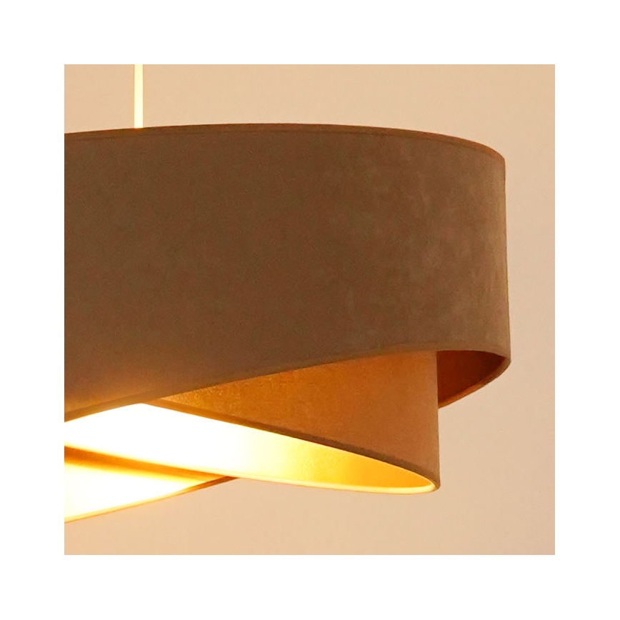 Brilagi -  Κρεμαστό φωτιστικό οροφής LED LYRA 1xE27/15W/230V καφέ/χρυσό