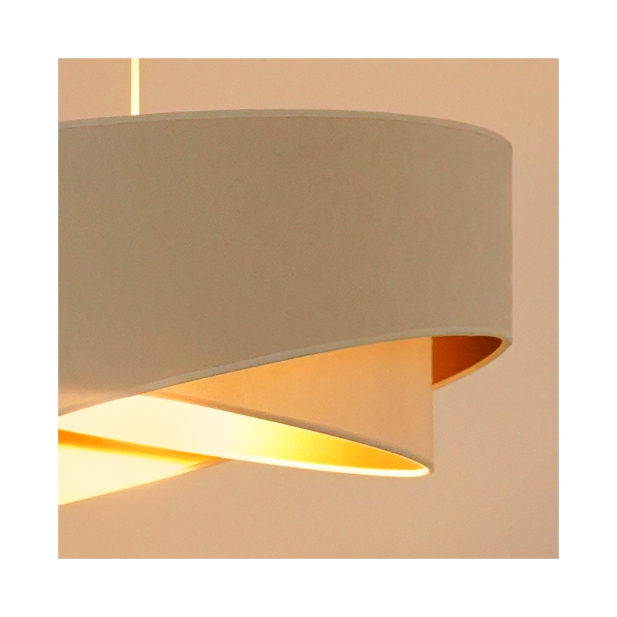 Brilagi -  Κρεμαστό φωτιστικό οροφής LED LYRA 1xE27/15W/230V κρεμ/λευκό