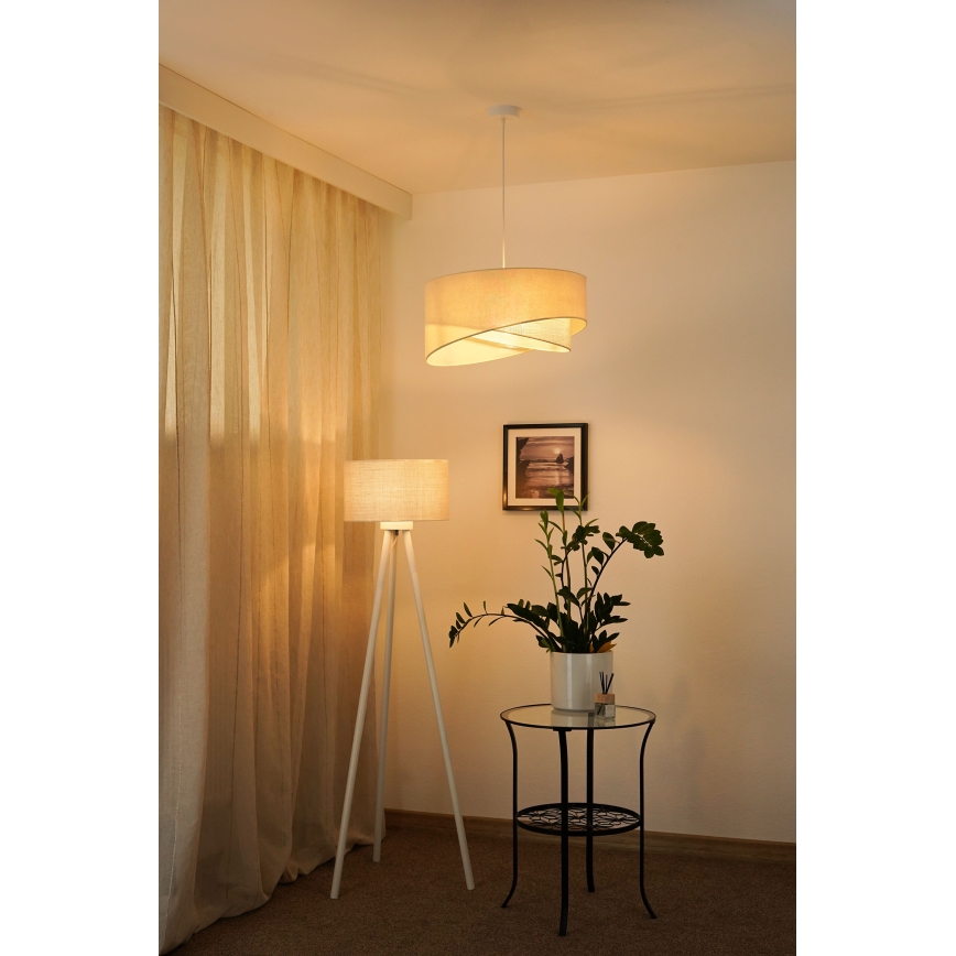 Brilagi -  Κρεμαστό φωτιστικό οροφής LED LYRA 1xE27/15W/230V κρεμ