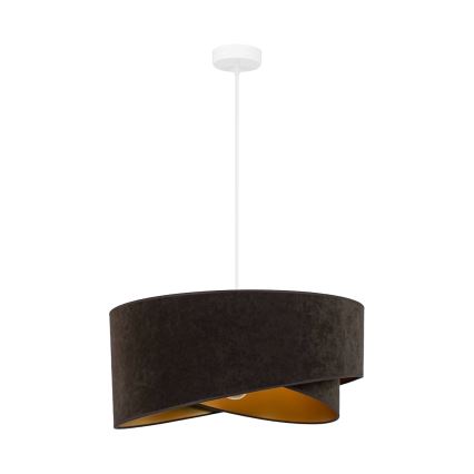 Brilagi -  Κρεμαστό φωτιστικό οροφής LED LYRA 1xE27/15W/230V σκούρο καφέ/χρυσό