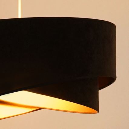 Brilagi -  Κρεμαστό φωτιστικό οροφής LED LYRA 1xE27/15W/230V σκούρο καφέ/χρυσό