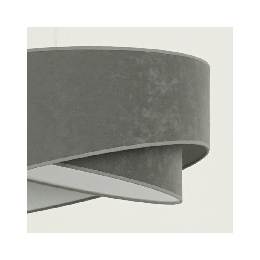 Brilagi -  Κρεμαστό φωτιστικό οροφής LED LYRA 1xE27/15W/230V γκρι/λευκό