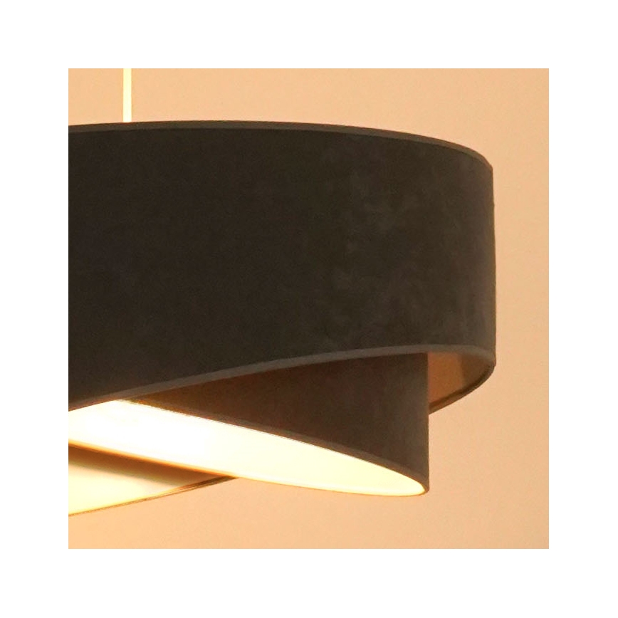 Brilagi -  Κρεμαστό φωτιστικό οροφής LED LYRA 1xE27/15W/230V γκρι/λευκό