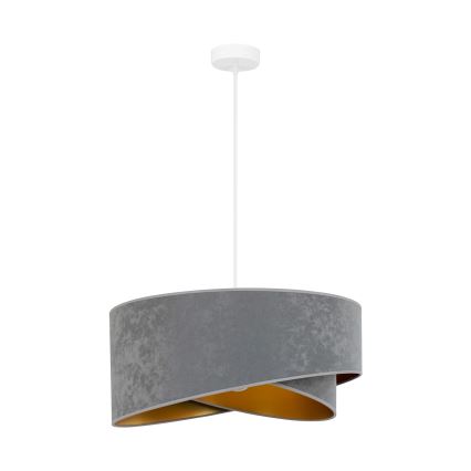 Brilagi -  Κρεμαστό φωτιστικό οροφής LED LYRA 1xE27/15W/230V γκρι/χρυσό