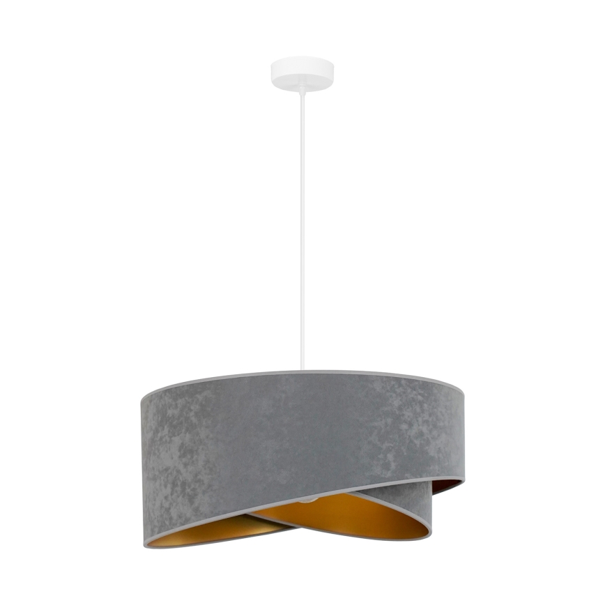 Brilagi -  Κρεμαστό φωτιστικό οροφής LED LYRA 1xE27/15W/230V γκρι/χρυσό