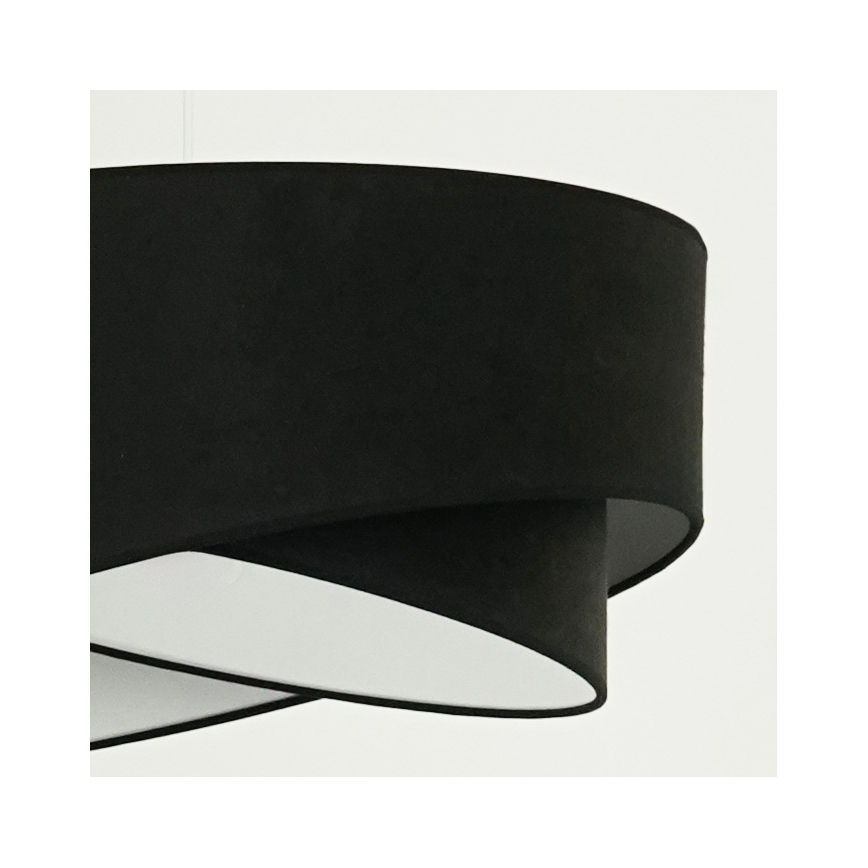 Brilagi -  Κρεμαστό φωτιστικό οροφής LED LYRA 1xE27/15W/230V μαύρο/λευκό