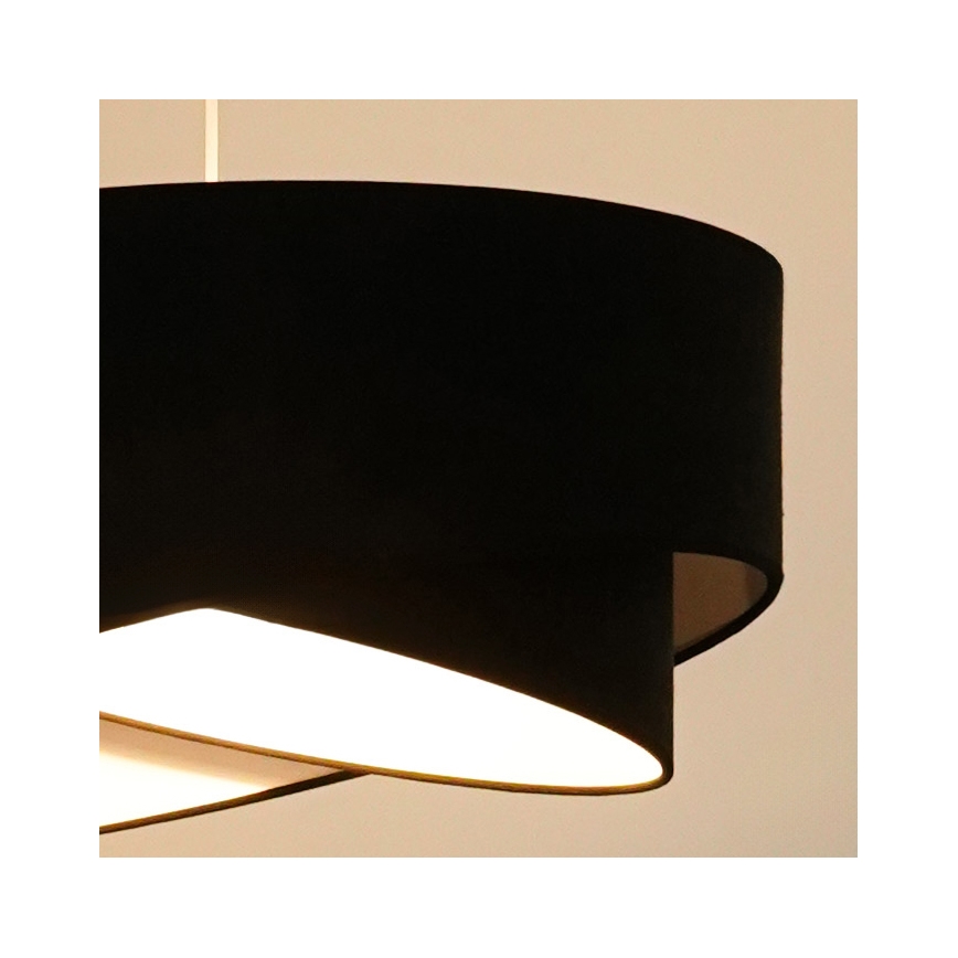 Brilagi -  Κρεμαστό φωτιστικό οροφής LED LYRA 1xE27/15W/230V μαύρο/λευκό