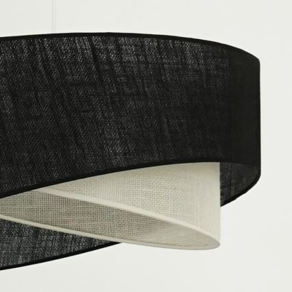 Brilagi -  Κρεμαστό φωτιστικό οροφής LED LYRA 1xE27/15W/230V μαύρο/κρεμ