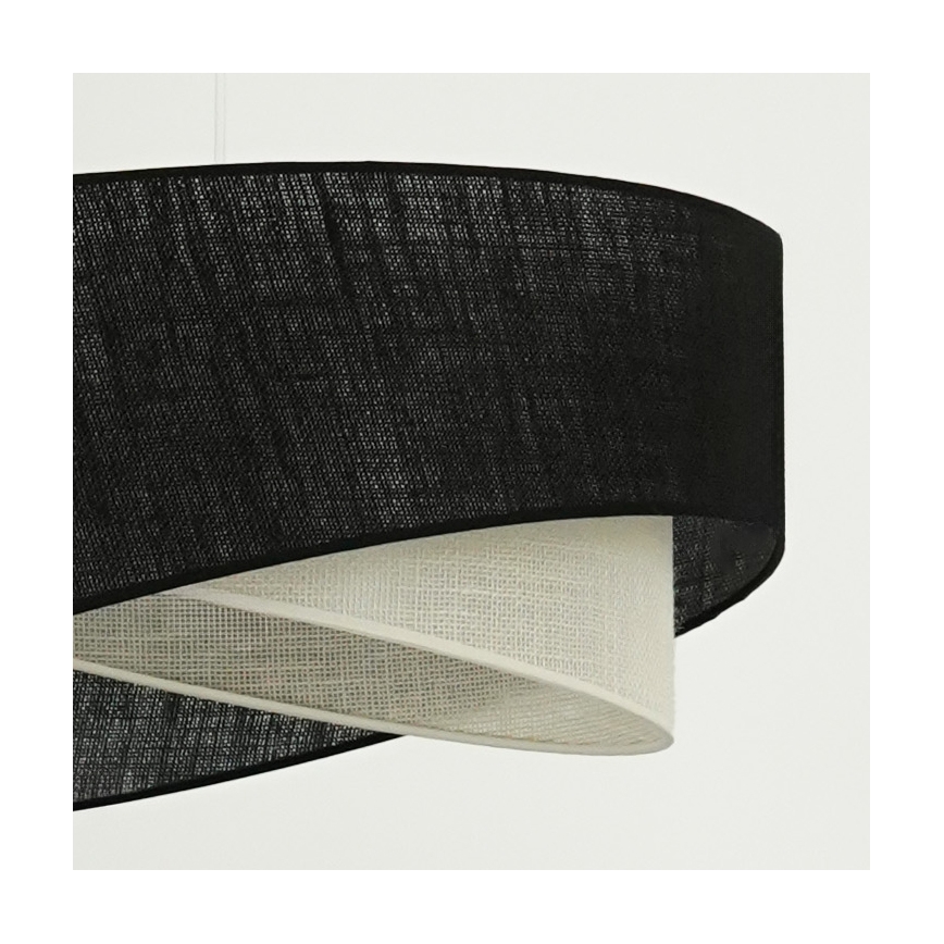 Brilagi -  Κρεμαστό φωτιστικό οροφής LED LYRA 1xE27/15W/230V μαύρο/κρεμ