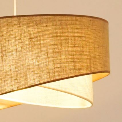 Brilagi -  Κρεμαστό φωτιστικό οροφής LED LYRA 1xE27/15W/230V μπεζ/κρεμ