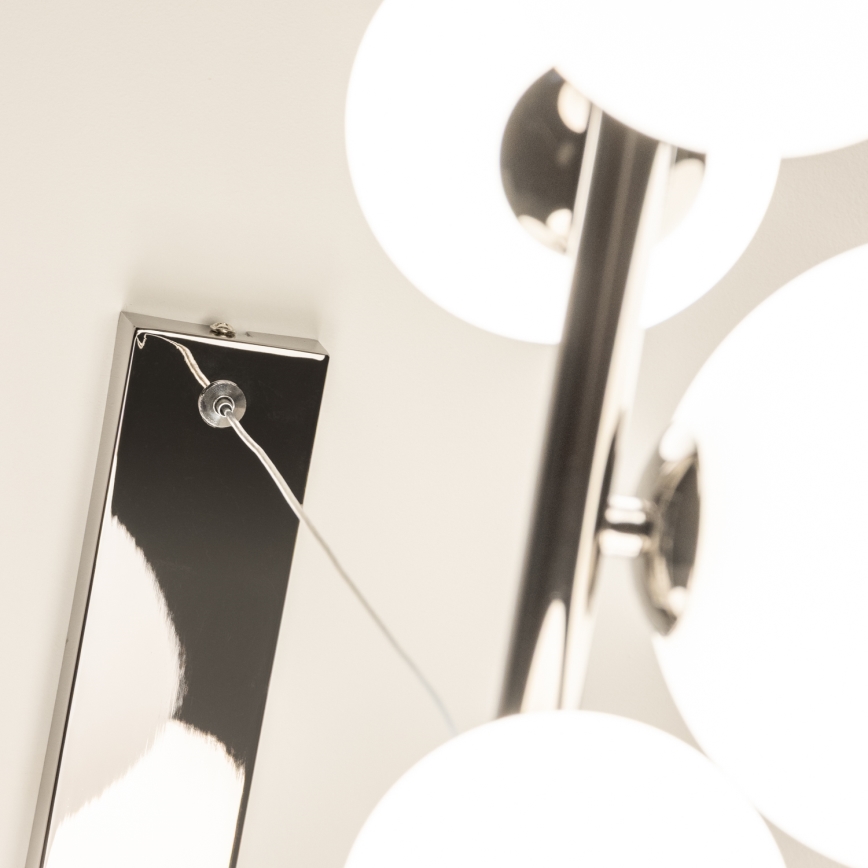 Brilagi -  Κρεμαστό φωτιστικό οροφής LED MILLA 10xG9/3W/230V γυαλιστερό χρώμιο/λευκό