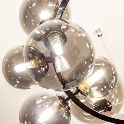 Brilagi -  Κρεμαστό φωτιστικό οροφής LED MILLA 15xG9/3W/230V γυαλιστερό χρώμιο/φιμέ