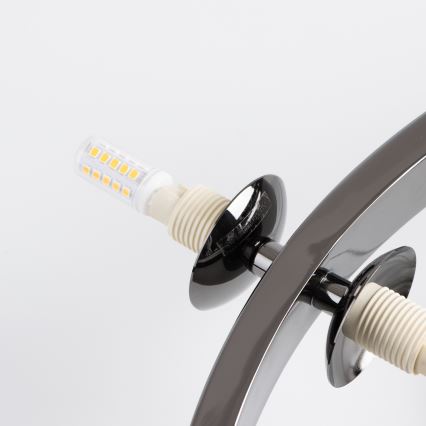 Brilagi -  Κρεμαστό φωτιστικό οροφής LED MILLA 15xG9/3W/230V γυαλιστερό χρώμιο/φιμέ