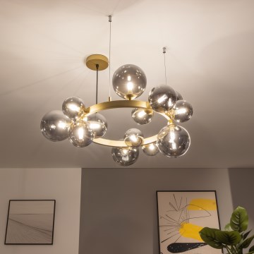 Brilagi -  Κρεμαστό φωτιστικό οροφής LED MILLA 15xG9/3W/230V χρυσό/φιμέ