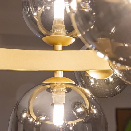 Brilagi -  Κρεμαστό φωτιστικό οροφής LED MILLA 15xG9/3W/230V χρυσό/φιμέ