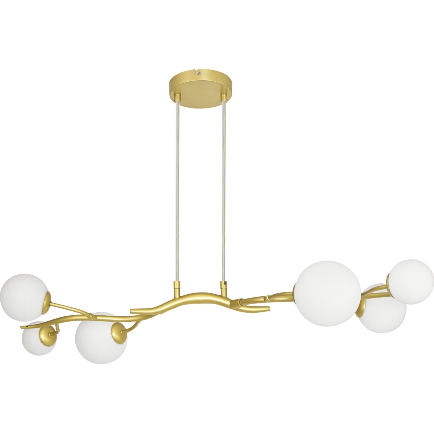 Brilagi -  Κρεμαστό φωτιστικό οροφής LED MISTEL 6xG9/3W/230V χρυσό/λευκό