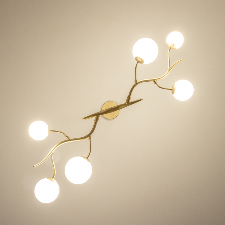 Brilagi -  Κρεμαστό φωτιστικό οροφής LED MISTEL 6xG9/3W/230V χρυσό/λευκό