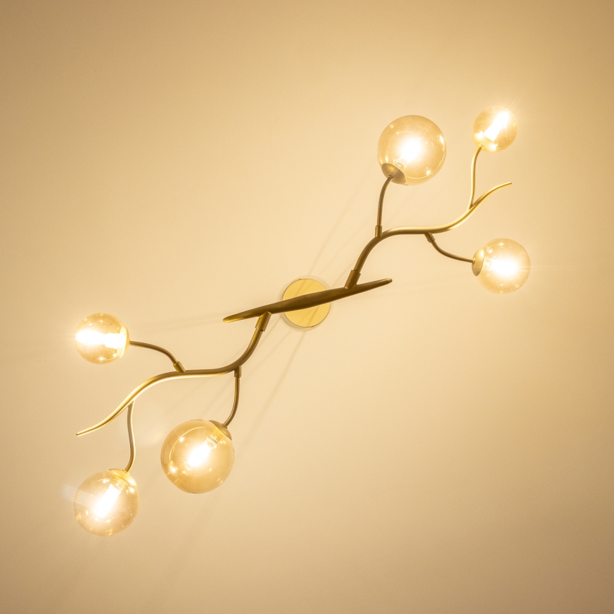 Brilagi -  Κρεμαστό φωτιστικό οροφής LED MISTEL 6xG9/3W/230V χρυσό