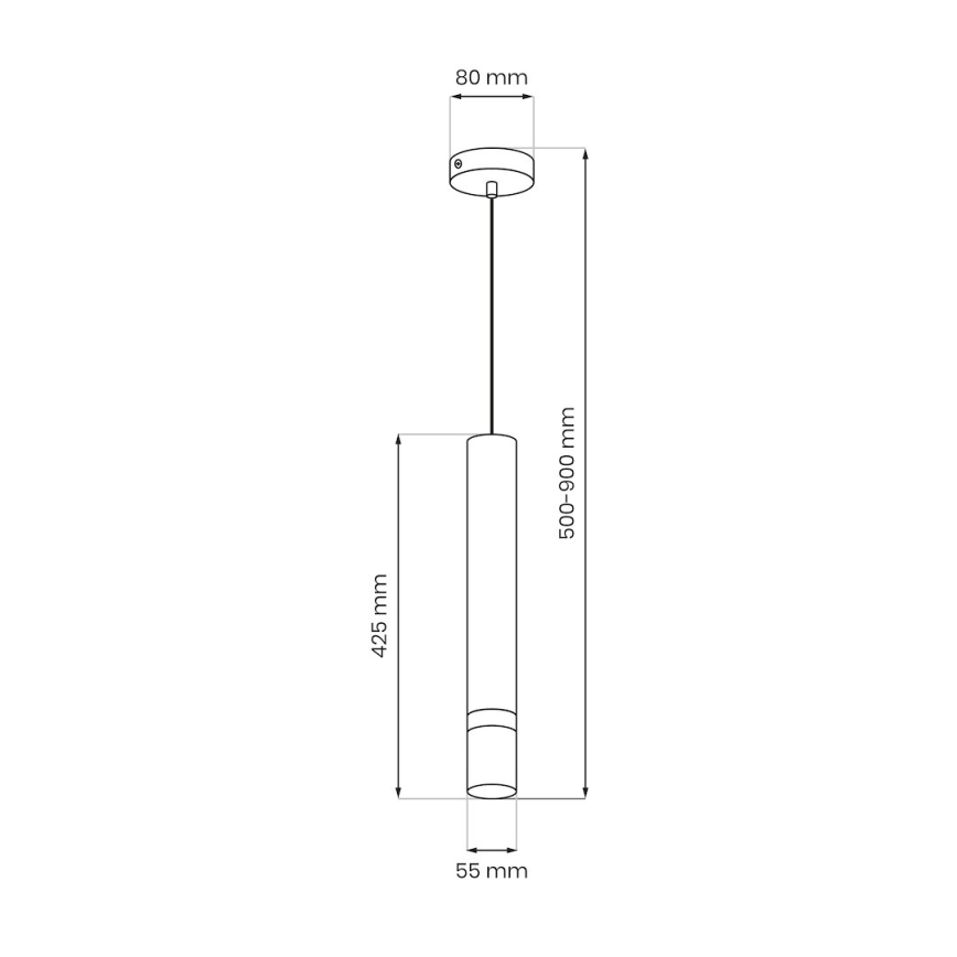 Brilagi - Κρεμαστό φωτιστικό οροφής POKER 1xGU10/25W/230V μπεζ/χρυσό