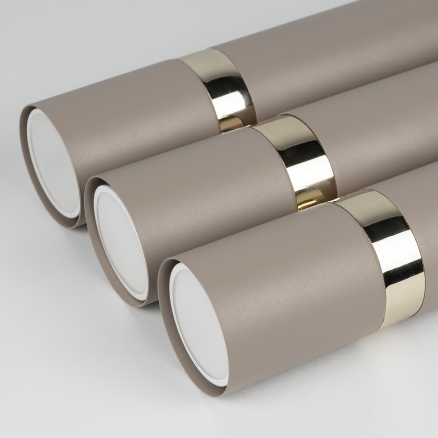 Brilagi - Κρεμαστό φωτιστικό οροφής POKER 3xGU10/25W/230V μπεζ/χρυσό