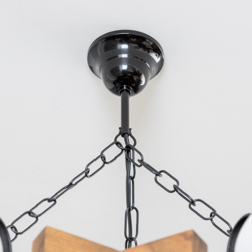 Brilagi - Κρεμαστό φωτιστικό οροφής QUEEN 6xE14/40W/230V οξιά