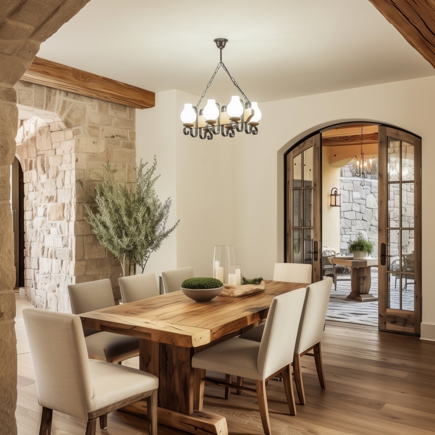 Brilagi - Κρεμαστό φωτιστικό οροφής QUEEN 6xE14/40W/230V οξιά/καρυδιά