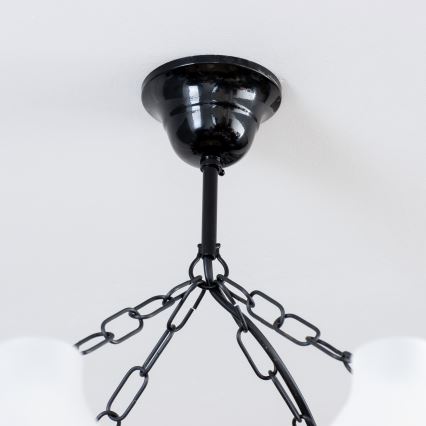 Brilagi - Κρεμαστό φωτιστικό οροφής QUEEN 8xE14/40W/230V οξιά/καρυδιά