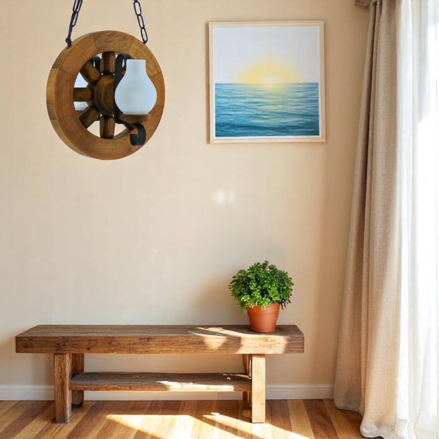 Brilagi - Κρεμαστό φωτιστικό οροφής ROATA 2xE14/40W/230V οξιά