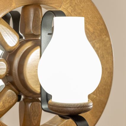 Brilagi - Κρεμαστό φωτιστικό οροφής ROATA 2xE14/40W/230V οξιά/καρυδιά