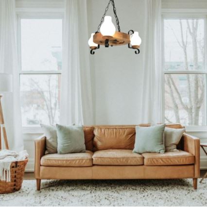 Brilagi - Κρεμαστό φωτιστικό οροφής ROATA 3xE14/40W/230V οξιά