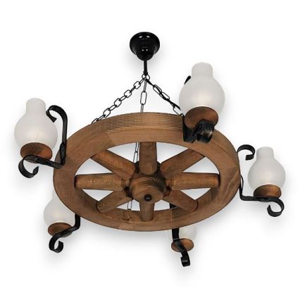 Brilagi - Κρεμαστό φωτιστικό οροφής ROATA 5xE14/40W/230V οξιά