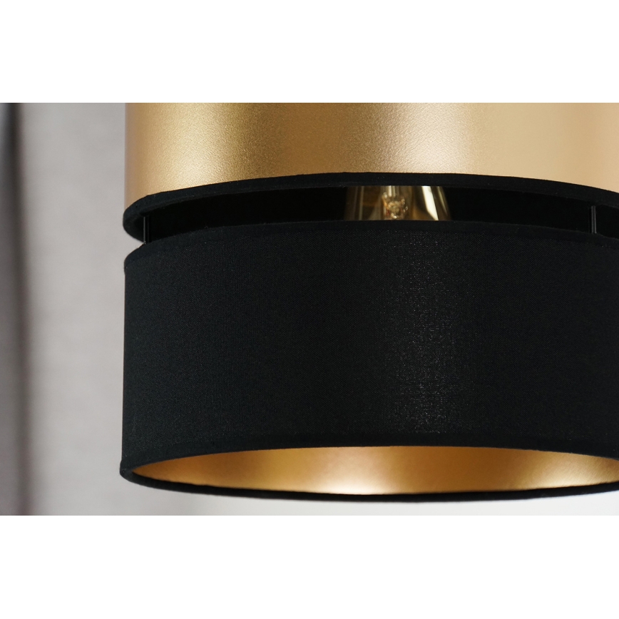 Brilagi - Κρεμαστό φωτιστικό οροφής ROYAL 1xE27/15W/230V διάμετρος 25 cm μαύρο/χρυσό