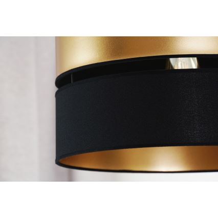 Brilagi - Κρεμαστό φωτιστικό οροφής ROYAL 1xE27/15W/230V διάμετρος 40 cm μαύρο/χρυσό