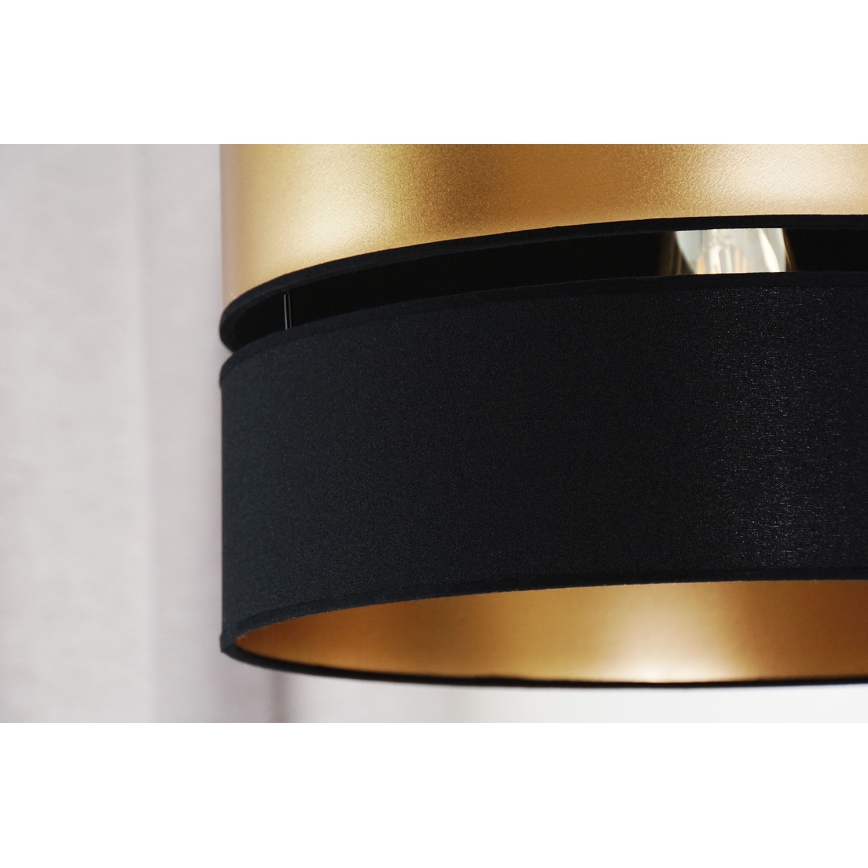 Brilagi - Κρεμαστό φωτιστικό οροφής ROYAL 1xE27/15W/230V διάμετρος 40 cm μαύρο/χρυσό