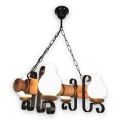 Brilagi - Κρεμαστό φωτιστικό οροφής RUSTIC 4xE14/40W/230V οξιά
