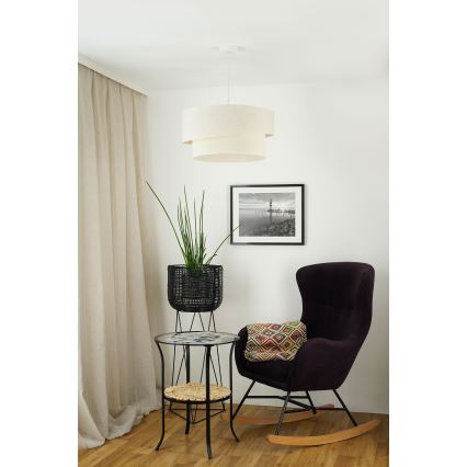 Brilagi - Κρεμαστό φωτιστικό οροφής SHINE 1xE27/15W/230V διάμετρος 50 cm κρεμ