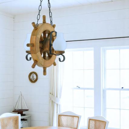 Brilagi - Κρεμαστό φωτιστικό οροφής TIMONA 2xE14/40W/230V οξιά