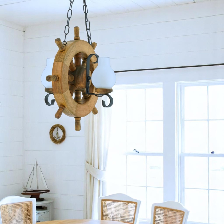 Brilagi - Κρεμαστό φωτιστικό οροφής TIMONA 2xE14/40W/230V οξιά